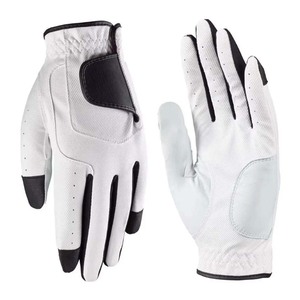 Vente en gros Logo personnalisé Gants de golf confortables respirants antidérapants toutes couleurs Gants de golf pour hommes Gants en cuir fabriqués au Pakistan - Product Image 3