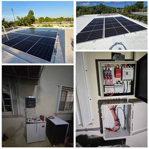 Sistema completo solar híbrido 120V 240V Sistema de energía solar 20 <span class=keywords><strong>Kw</strong></span> Marca personalizada Placa de inversor solar - Product Image 3