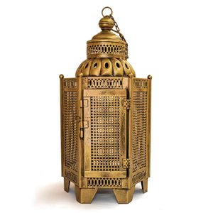 Vente en gros de lanterne à bougie en filigrane marocaine en métal bougeoir suspendu décoratif pour la maison par le fabricant fournisseur - Product Image 5