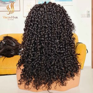 Pour Pixie Curlys Raw Cheveux Humains Vietnamiens Italiens Curl Style HD Lace Front Vendeurs pour Pixie Curly Perruques de Cheveux Humains - Product Image 5
