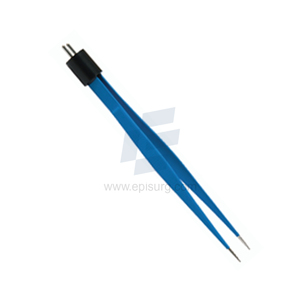 Instrumento electroquirúrgico de ajuste americano de dos pines Semkin de 14,0 cm, fórceps bipolares reutilizables de punta de 0,5mm para cirugía médica - Product Image 2