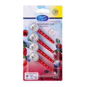 Fresh Cars 4pk Bouclier Forme Élimination des odeurs Clip de désodorisant de voiture Bâton de ventilation automatique - Product Image 2