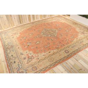 Alfombra Turca Vintage, Alfombra Extra Grande de 11.1x14.7 pies (337x448 cm), Alfombra de Lana con Diseño de Patchwork Naranja - Product Image 1