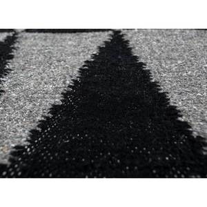 พรมลายเรขาคณิตอินดัสบาร์สีเทาและสีดำ ทอแบบแบน ทำจากขนสัตว์และวิสโคส สำหรับใช้ในบ้าน-Adwv-13004 - Product Image 3