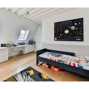 Póster del Sistema Solar DIN A1 en Alemán para Mostrar los Planetas y las Características de Nuestro Sistema Solar - Product Image 4