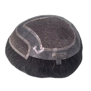 Peluca de Cabello Humano Virgen Remy Indio, Tupé con Ondas Naturales, Trama Única para Prótesis Capilares de Encaje - Product Image 1