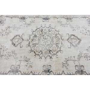 Alfombra Turca Vintage, Alfombra de 5.6x9.5 pies, Alfombra Grande con Estampado Animal en Gris - Product Image 4