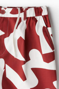 Custom <b>Men's</b> Sports <b>Shorts</b> 100% Cotton Blend Regular Fitted <b>Red</b> Patterned Casual Wear Solid Design - Product Image 4