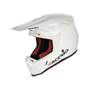 Casque de course tout-terrain Acerbis WHOOPS taille XL avec double visière, état neuf, coque en matériau PC pour motos - Product Image 1