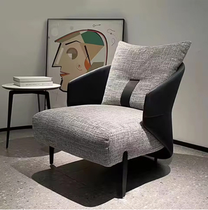 Andora เก้าอี้หนังสังเคราะห์ด้านหลังมีปีกดีไซน์ประติมากรรมแบบทันสมัยสำหรับโรงแรมวิลล่าห้องนอน - Product Image 2