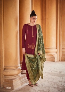 Nuevo Salwar Kameez Pakistaní Original de Dhwaja Export, Multicolor, Viscosa Mishmash con Bordado, con Dupatta para Mujer - Product Image 4