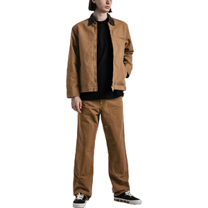 OEM Custom logo Heavy Duty Canvas Casual <b>Jacket</b> Blank Work Hunting Short <b>Down</b> <b>Duck</b> Canvas Corduroy Neck Men Work <b>Jacket</b> for Men - Product Image 5