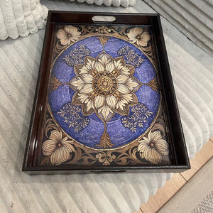 Plateau de service en bois MDF avec revêtement émaillé, design, hôtels et restaurants, articles de cuisine, plateau de table, haute qualité - Product Image 1