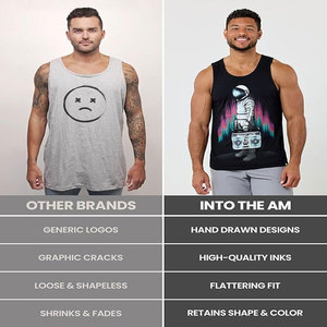 Débardeurs personnalisé de haute qualité grande taille pour hommes débardeur de bonne qualité pour hommes débardeur côtelé de sublimation pour hommes - Product Image 3