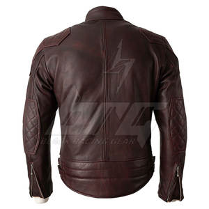 Chaqueta de invierno de cuero de motocicleta de alta calidad profesional Venta caliente Chaqueta de cuero de motocicleta - Product Image 3
