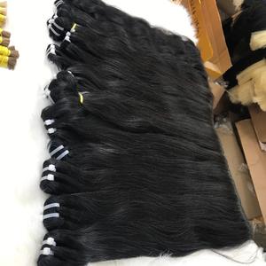 100% mechones rectos súper doblemente dibujados de cabello humano sin procesar virgen de Vietnam de alta calidad Compre ahora Obtenga extensiones con descuento - Product Image 3