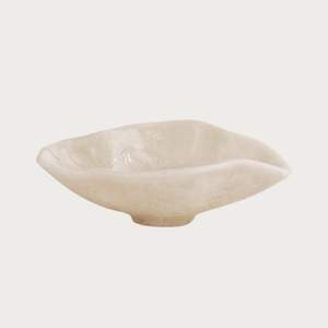 Bol à fruits en résine contemporaine fait à la main sans BPA, centre de table décoratif pour la maison, luxe moderne, salade, fruits secs - Product Image 1