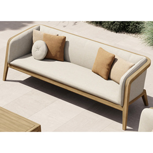 ชุดสวนกลางแจ้งแบบมินิมอลเฟอร์นิเจอร์ลานไม้สักโซฟา-ferza - Product Image 3