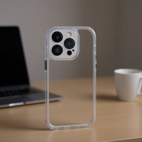 Étui de protection DAM Space pour Redmi Note 14 en TPU+PC avec protection individuelle de l'objectif de l'appareil photo, coque transparente avec support