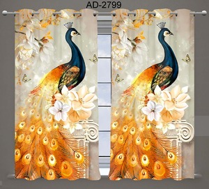 Wholesale 100% Polyester Terry Fabric PU Coated Wrinkle Resistant Hospital <b>Curtain</b> Custom Printed High GSM Woven Fast Delivery - Product Image 2