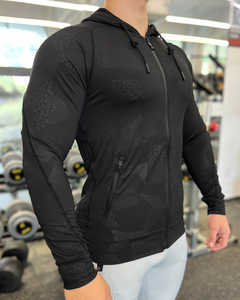 2025 automne hiver Collection personnalisée en gros séchage rapide respirant absorbant l'humidité à manches longues demi-fermeture éclair haut de course - Product Image 6