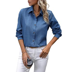 Chemise de travail boutonnée à manches longues pour femmes - Product Image 3