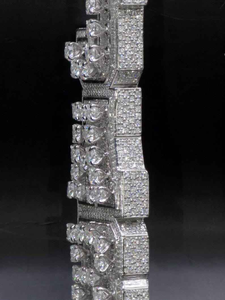Pendentif personnalisé en moissanite de luxe, collier lettre en argent glacé, bijoux hip-hop tendance - Product Image 5