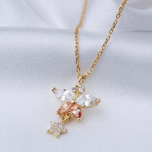 Collier artisanal avec pendentif breloque d'été en pierre de citrine CZ et étoile, en argent sterling 925, vente en gros - Product Image 2