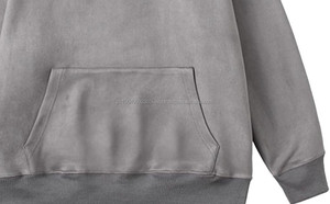 Sweat-shirt de luxe à col montant, de haute qualité, en coton biologique lourd, sweat-shirt à logo personnalisé, sweat-shirt à col rond surdimensionné - Product Image 4