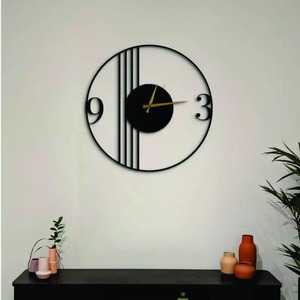 High Quality Metal <b>Wall</b> <b>Clock</b> for Home Decor Brass Aluminum Iron Good Looking Hanging <b>Design</b> Quartz Display Needle Calendar - Product Image 1