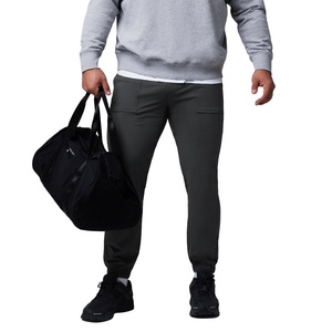 Custom Casual Flared Men's <b>Jogger</b> Track Pants Elastic Eco-friendly Waistband <b>Stacked</b> Sweatpants for Men - Product Image 3