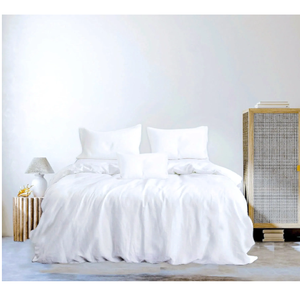 Yellow Color Washed Linen 100% Organic Cotton Duvet Cushion With Buttons Twin Full <b>Double</b> Queen King Sizes Bedding for Toddler - Product Image 6