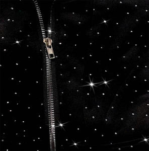 Sudadera con Capucha de Forro Polar para Invierno 2026, Diseño Moderno con Adornos Brillantes, con Bolsillos, Estilo Urbano, Sudadera con Capucha Tipo Balaclava, Impermeable - Product Image 6