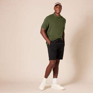 OEM/ODM T-shirt à manches courtes de haute qualité, écologique, tricoté, coupe ajustée, extensible, pour chemise habillée, décontractée, formelle, dernière couleur unie - Product Image 5