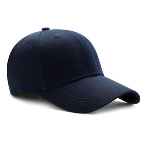 Gorra deportiva de algodón 100% de alta calidad con logotipo personalizado, gorra de béisbol bordada en azul marino, estilo deportivo bordado a mano - Product Image 1