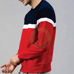 Sweat-shirt ample en coton lourd, vêtements de rue, fabricant, pull-over doux, sweat-shirt de jogging uni lourd - Product Image 5