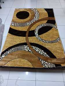 Tapis Adiva turc en polyester shaggy, tissé jacquard, fabriqué à la machine, à poils longs, rembourré, réversible, lavable, antidérapant, antimicrobien - Product Image 5