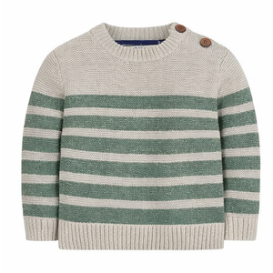 Pull-over décontracté rayé pour garçons, à manches longues, en coton 100% écologique, respirant, de haute qualité, à prix abordable et tendance - Product Image 2