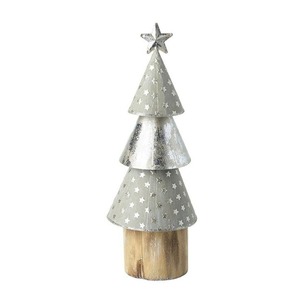Mini árbol de Navidad de Metal brillante, Decoración de mesa moderna, adorno festivo elegante para exhibición de oficina en casa - Product Image 6