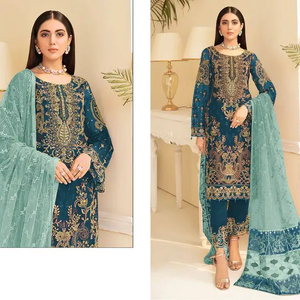 Robes pour femmes pakistanaises et indiennes de qualité supérieure, nouvelles arrivées 2021, salwar kameez non cousu, lawn, ODM, quantité personnalisée, AMK - Product Image 2