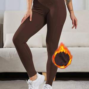 Custom Wholesale Women High Waist Fitness <b>Cropped</b> <b>Leggings</b> Stretchable Capri Tights Gym Workout Pants - Product Image 1