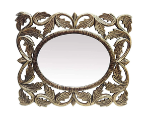 Vintage Ornate <b>Wall</b> <b>Mirror</b> with Hand Carved Frame Classic Design Elegant Finish Perfect Accent for Luxury Home Decor - Product Image 4
