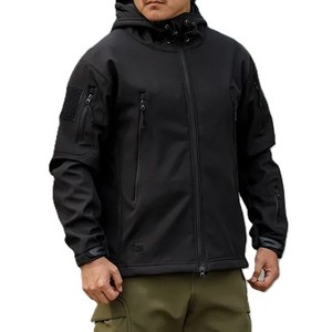 Personalizado 3D impreso cremallera chaquetas Casual al por mayor impermeable lluvia chaquetas de alta calidad cortavientos Softshell chaqueta de los hombres - Product Image 4