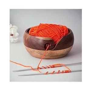 Cuenco de Madera Natural para Hilos, Estilo Moderno, Ecológico, Multifuncional, de Alta Calidad, Redondo, Brillante y Pulido, Soporte para Hilos de Madera - Product Image 6