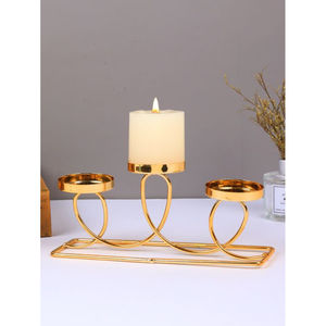 Portavelas con forma de corazón de diseño clásico, portavelas de alambre de metal de la mejor calidad, portavelas de color dorado a un precio asequible - Product Image 6