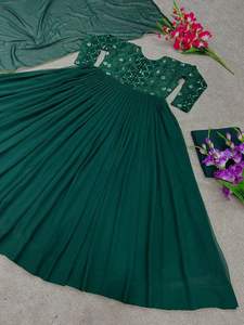 Ropa de fiesta de diseño, atuendo de trabajo de secuencia con bordado pesado, atuendo de boda Dupatta - Product Image 6