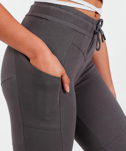 2024 célèbre concepteur dames pantalon coton femme Cargo pantalon femmes sueur survêtement taille haute avec pantalon empilé - Product Image 6