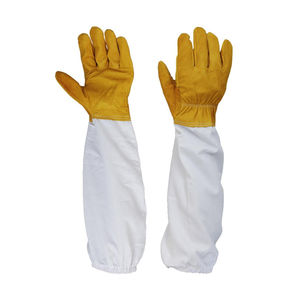 Cómodos guantes de apicultura con mangas largas Buen material de cuero Ropa de seguridad - Product Image 1