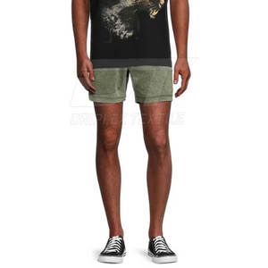 Pantalones cortos de algodón hechos con logotipo de impresión personalizada para tamaño adulto Pantalones cortos de fabricación de Pakistán para lavado ácido - Product Image 4