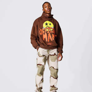 Sudaderas con capucha Vintage para hombre con serigrafía personalizada, Sudadera con capucha mezclada de Algodón 100% con lavado ácido Sunfade del fabricante - Product Image 3